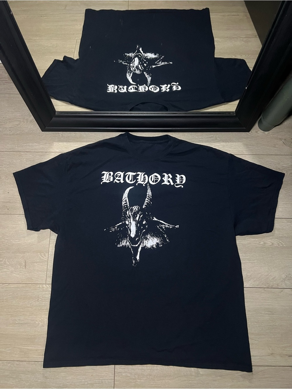 New Y2K Bathory 1984 Album Heavy Metal Baphomet Album Promo Shirt